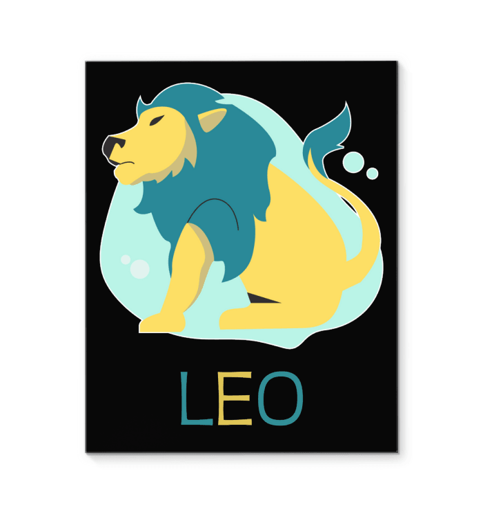 Leo Wrapped Canvas 8x10 | Zodiac Series 4 - Beyond T-shirts