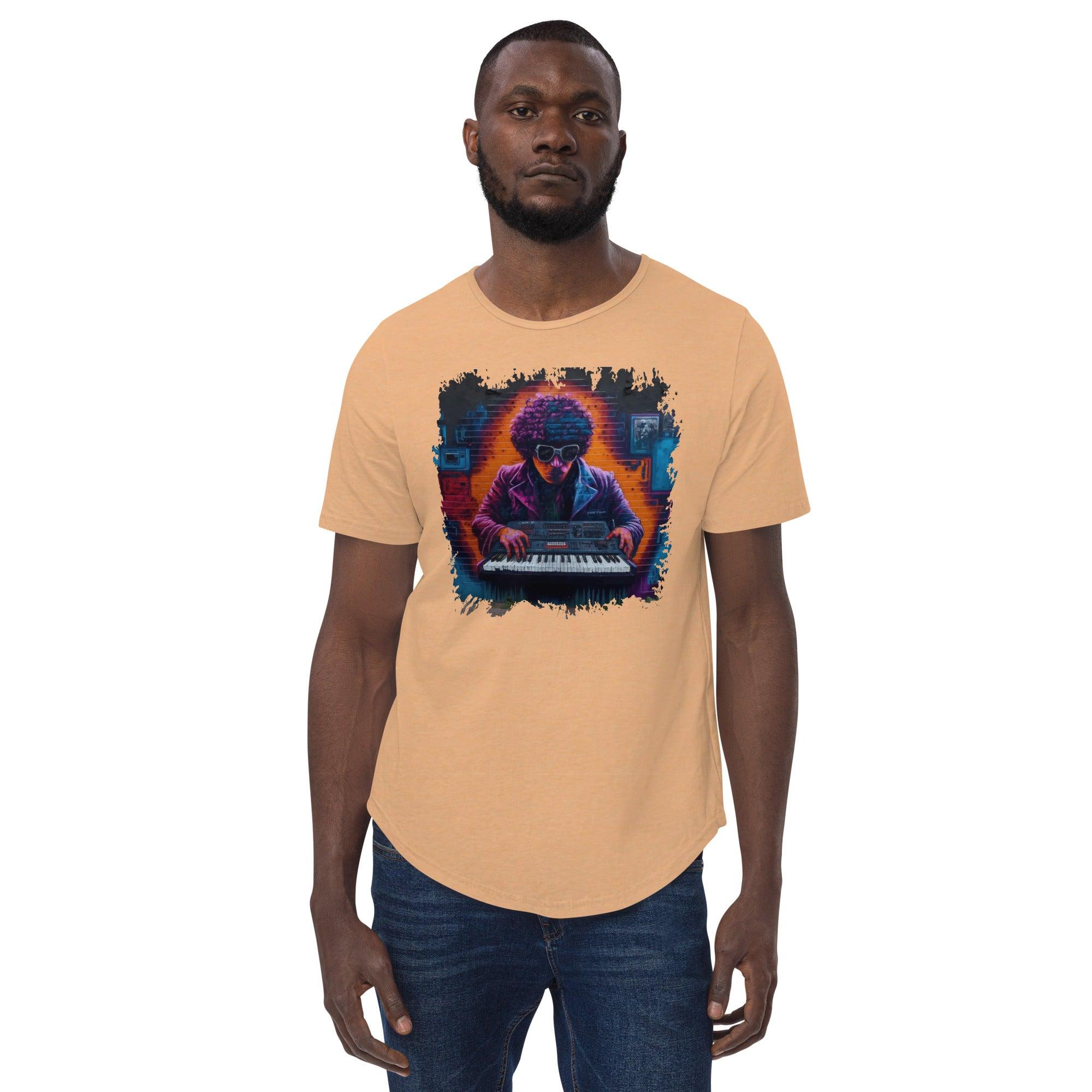 Let The Keys Talk Men's Curved Hem T-Shirt - Beyond T-shirts