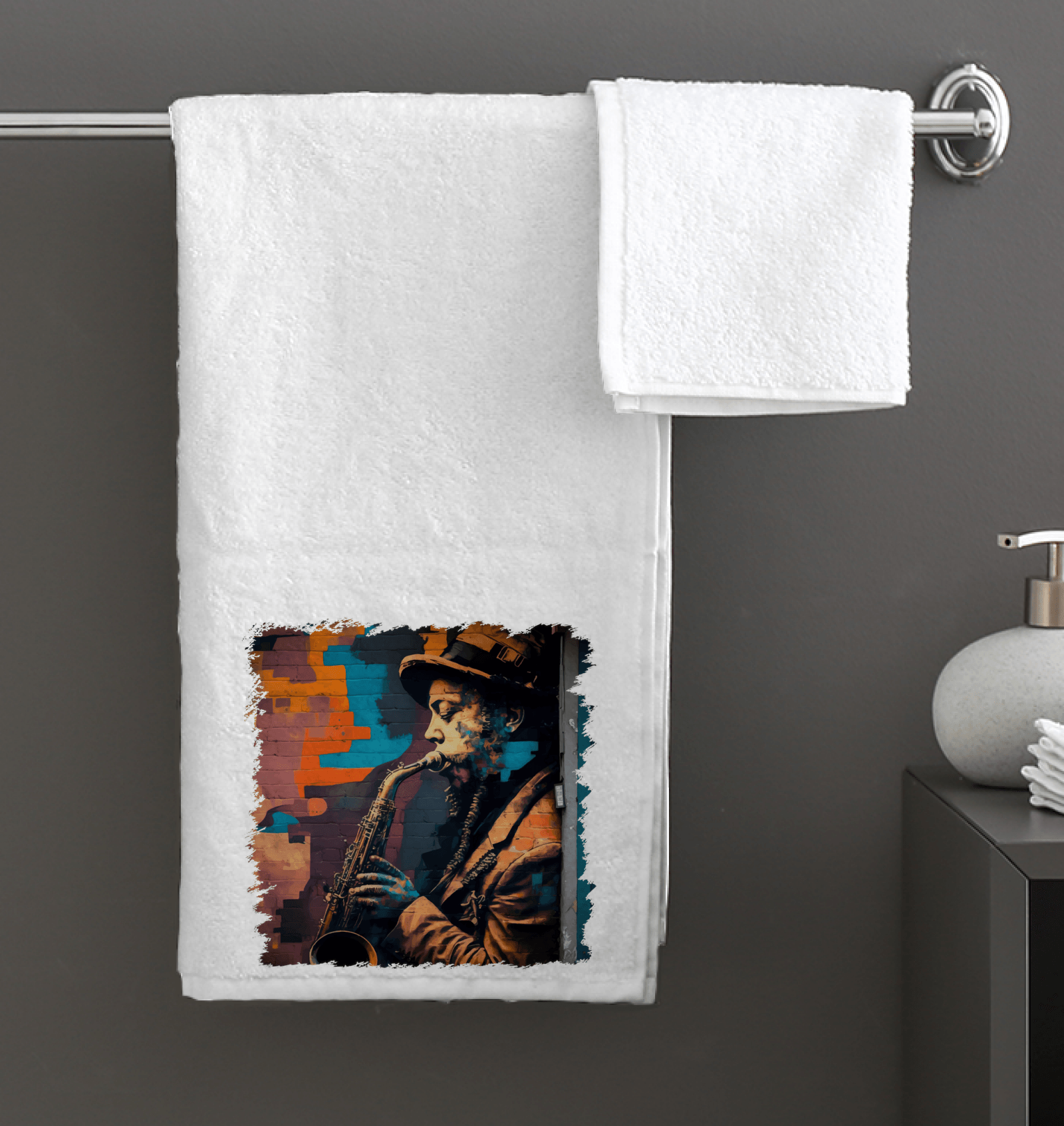 Let The Sax Speak Bath Towel - Beyond T-shirts