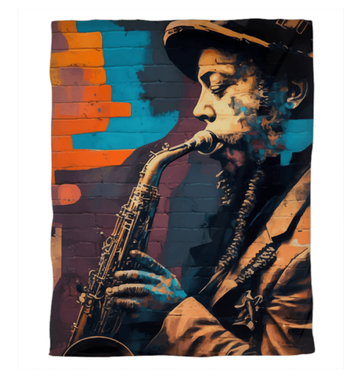 Let The Sax Speak Duvet Cover - Beyond T-shirts