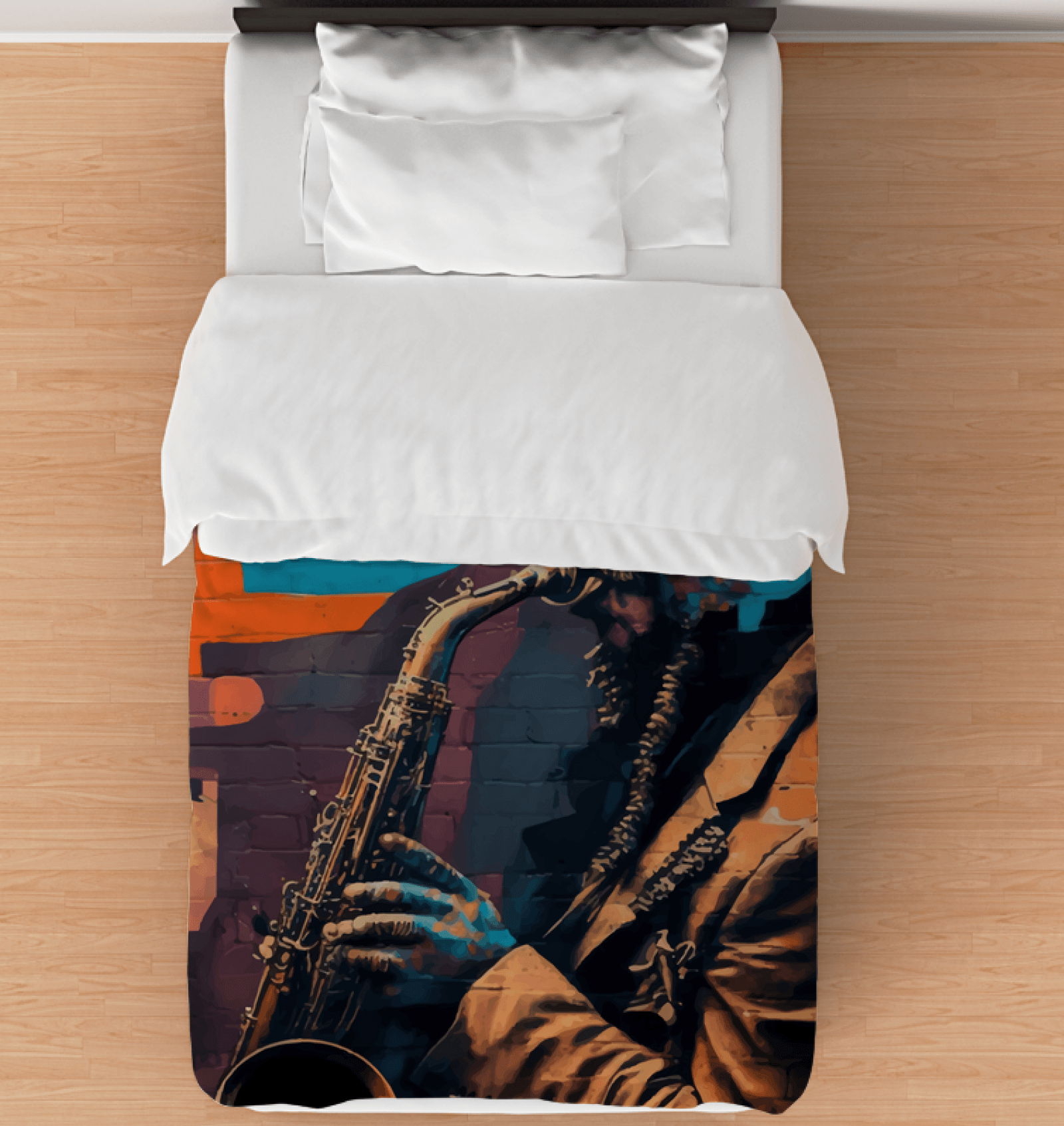 Let The Sax Speak Duvet Cover - Beyond T-shirts