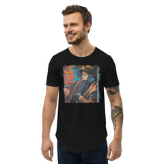 Let The Sax Speak Men's Curved Hem T-Shirt - Beyond T-shirts