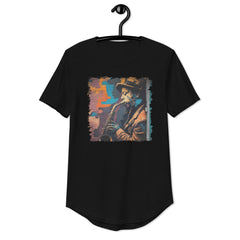 Let The Sax Speak Men's Curved Hem T-Shirt - Beyond T-shirts