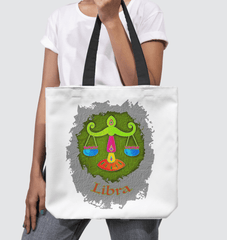 Libra Basketweave Tote Bag | Zodiac Series 11 - Beyond T-shirts