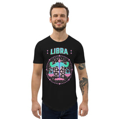 Libra Men's Curved Hem T-Shirt | Zodiac Series 1 - Beyond T-shirts