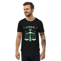 Libra Men's Curved Hem T-Shirt | Zodiac Series 2 - Beyond T-shirts