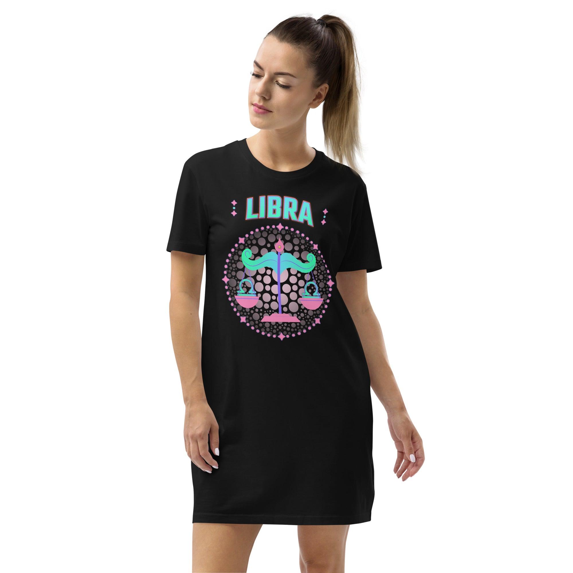 Libra Organic Cotton T-Shirt Dress | Zodiac Series 1 - Beyond T-shirts