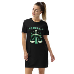 Libra Organic Cotton T-shirt Dress | Zodiac Series 2 - Beyond T-shirts