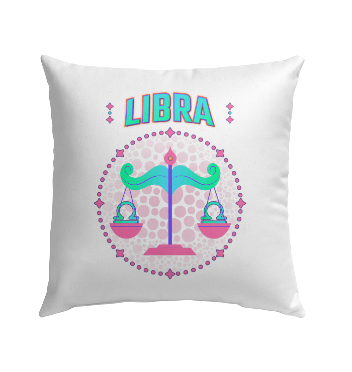 Libra Outdoor Pillow | Zodiac Series 1 - Beyond T-shirts