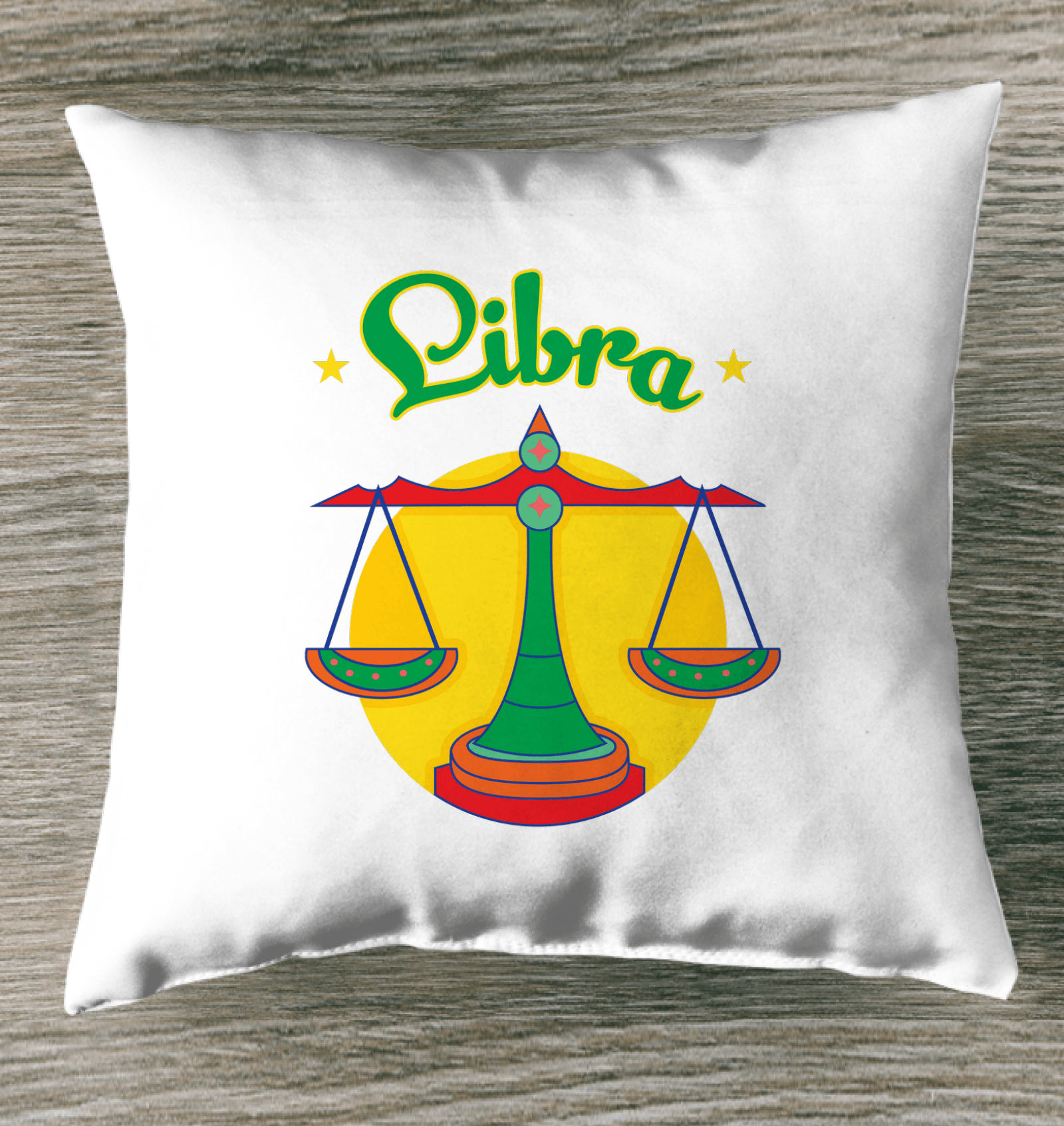 Libra Outdoor Pillow | Zodiac Series 5 - Beyond T-shirts