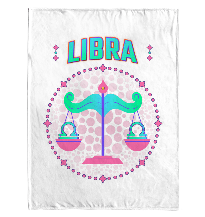 Libra Sherpa Blanket | Zodiac Series 1 - Beyond T-shirts