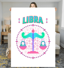 Libra Sherpa Blanket | Zodiac Series 1 - Beyond T-shirts