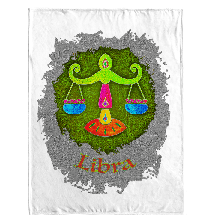 Libra Sherpa Blanket | Zodiac Series 11 - Beyond T-shirts