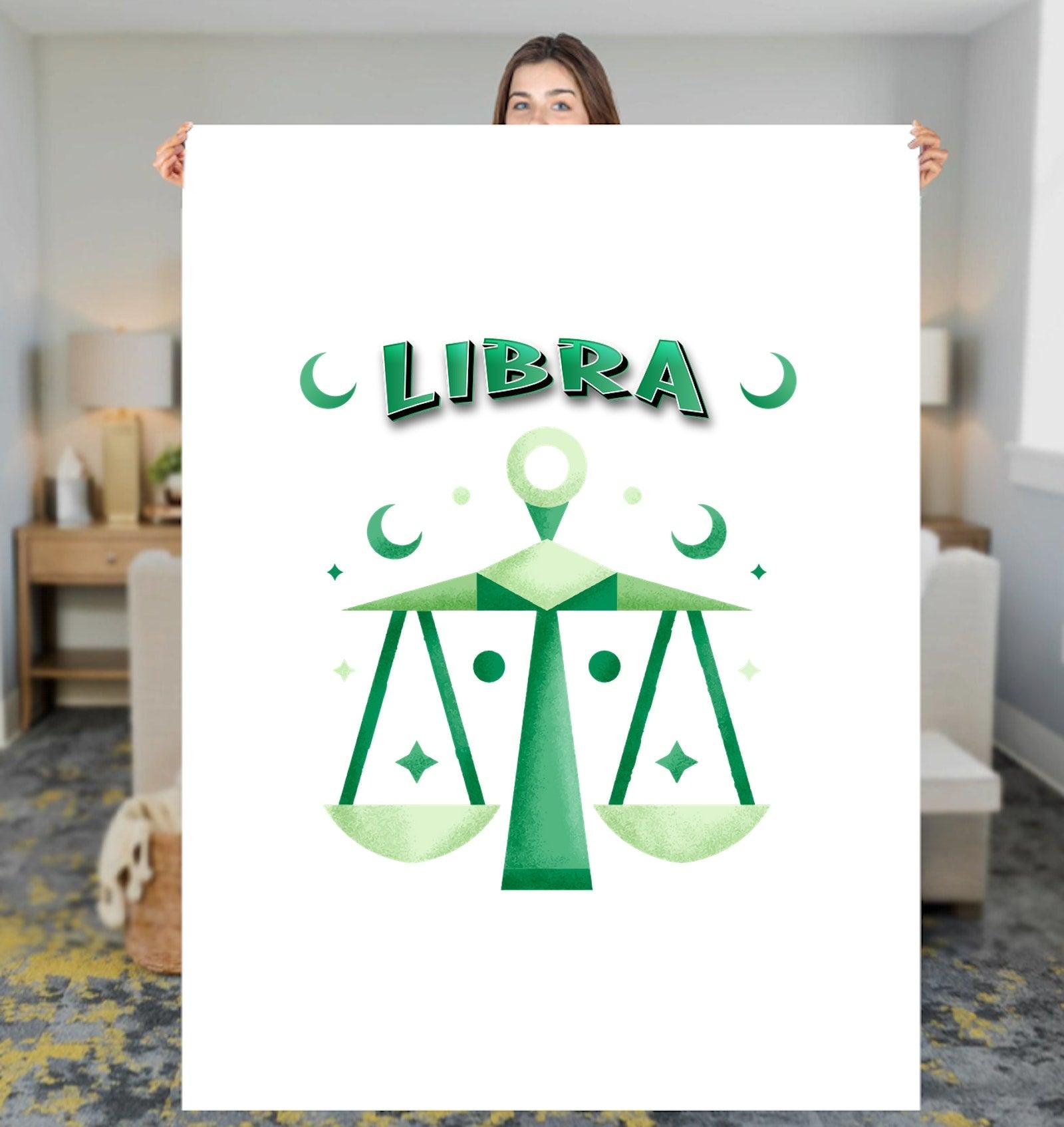Libra Sherpa Blanket | Zodiac Series 2 - Beyond T-shirts
