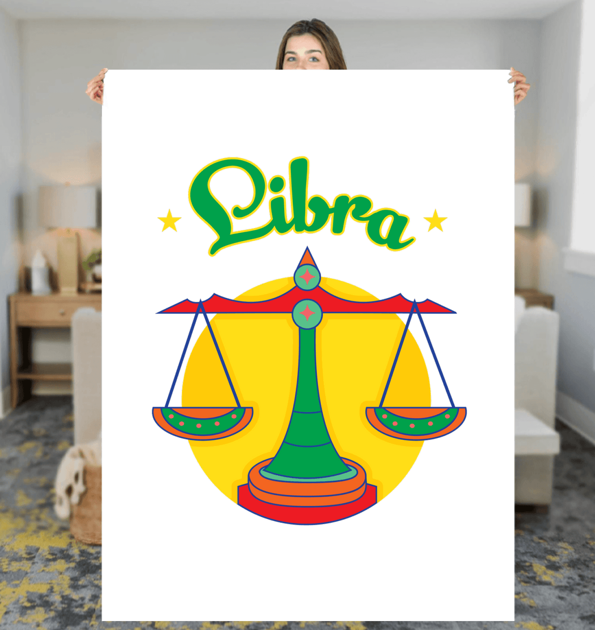 Libra Sherpa Blanket | Zodiac Series 5 - Beyond T-shirts