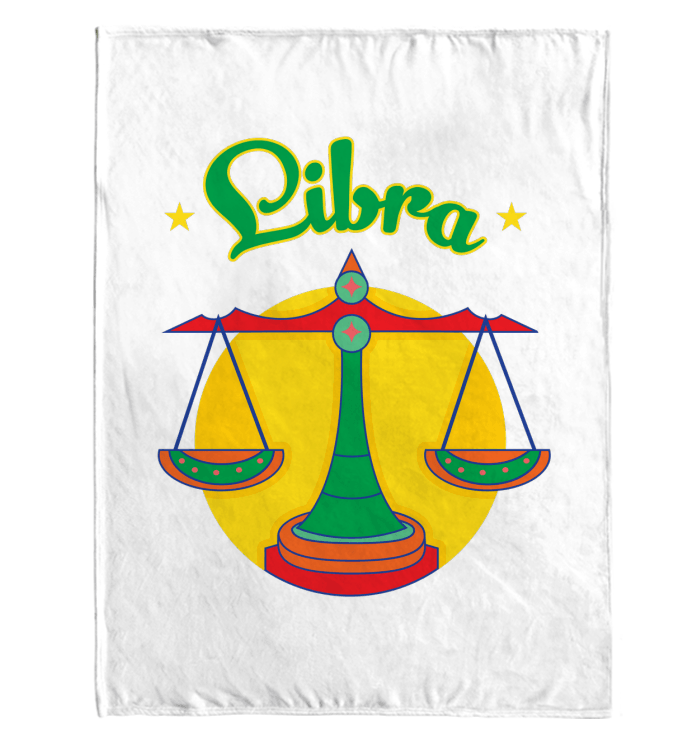 Libra Sherpa Blanket | Zodiac Series 5 - Beyond T-shirts