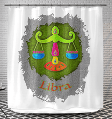 Libra Shower Curtain | Zodiac Series 11 - Beyond T-shirts