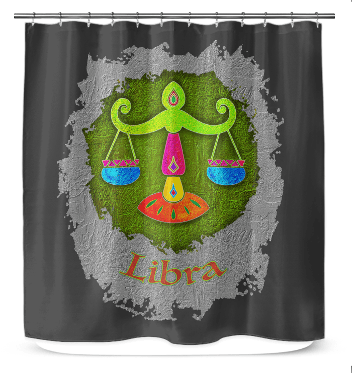 Libra Shower Curtain | Zodiac Series 11 - Beyond T-shirts