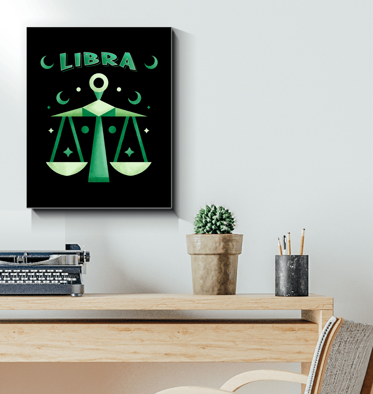 Libra Wrapped Canvas 16x20 | Zodiac Series 2 - Beyond T-shirts