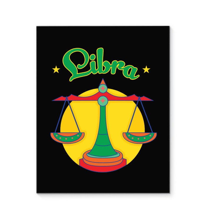 Libra Wrapped Canvas | Zodiac series 5 - Beyond T-shirts