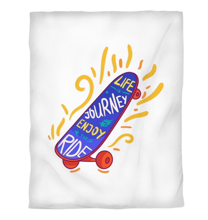 Life Is A Journey Duvet Cover - Beyond T-shirts