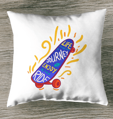 Life Is A Journey Indoor Pillow - Beyond T-shirts