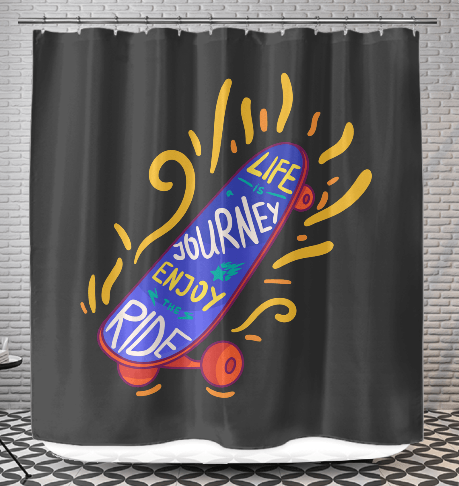 Life Is A Journey Shower Curtain - Beyond T-shirts