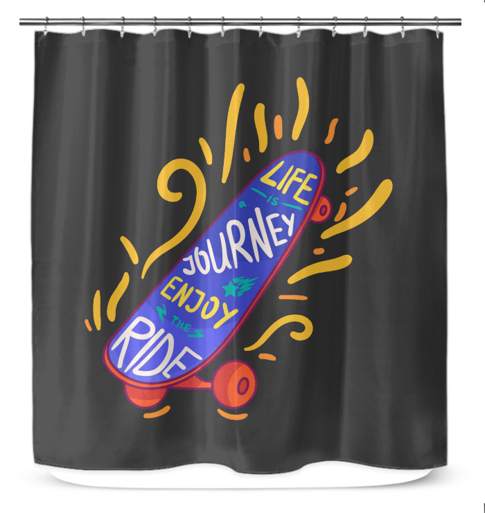 Life Is A Journey Shower Curtain - Beyond T-shirts