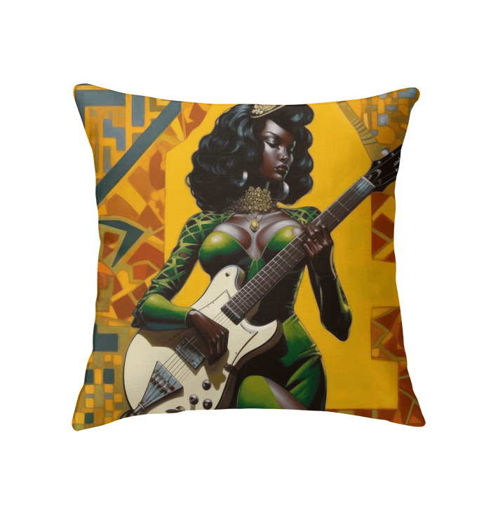 Love Playing Guitar Indoor Pillow Towel - Front View