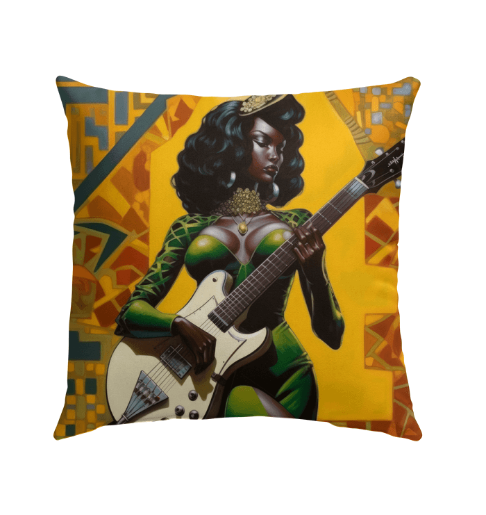 Musician Themed Outdoor Pillow Towel - Lifestyle Shot