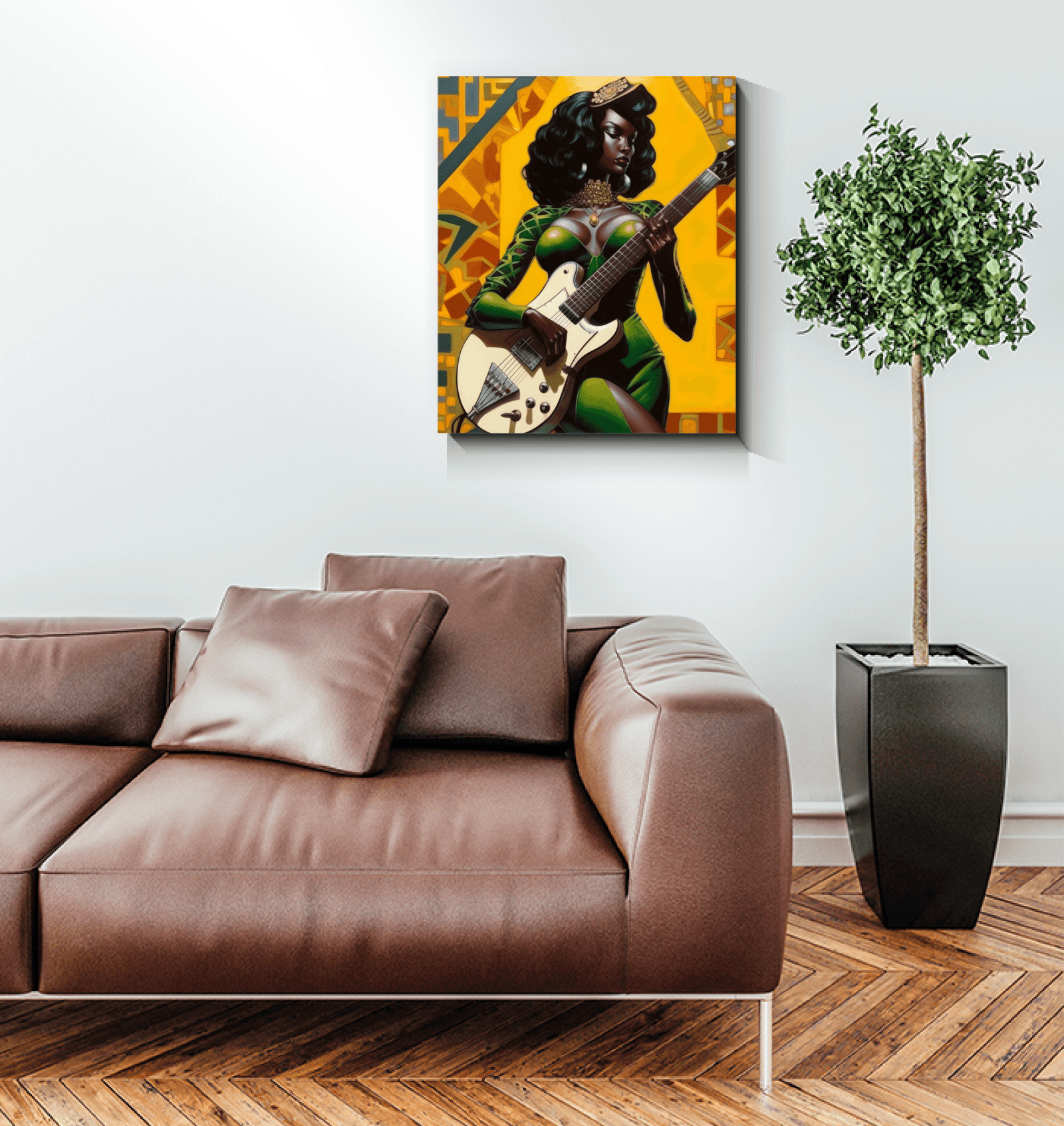 Guitar Player Wall Decoration