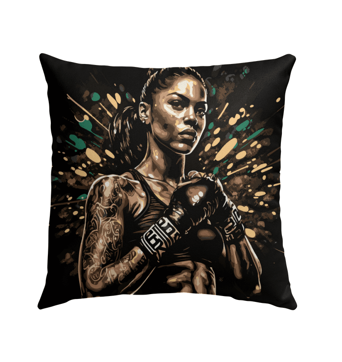 Decorative Pillow with Punch Design for Garden Seating