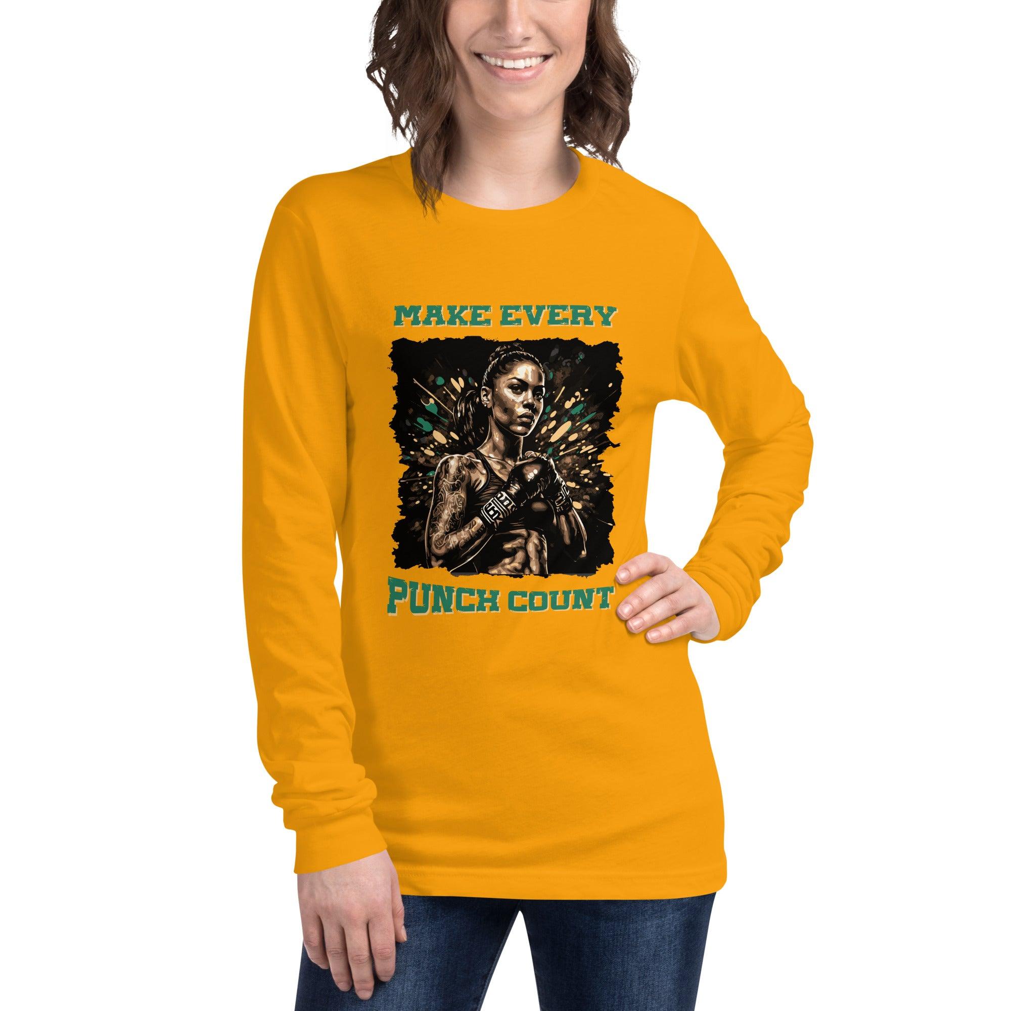 Make Every Punch Count Unisex Long Sleeve Tee - Beyond T-shirts