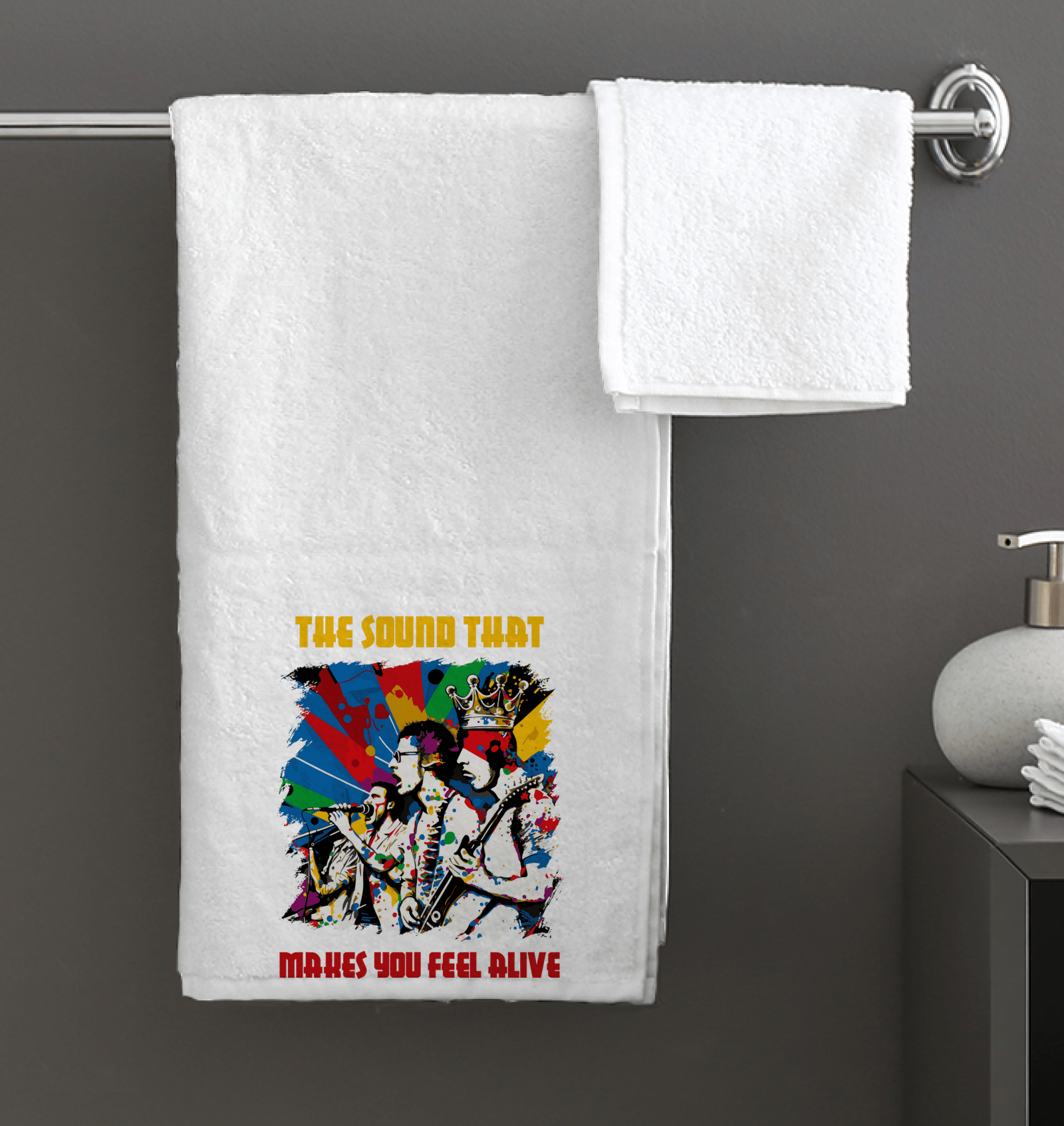 Makes You Feel Alive Bath Towel - Beyond T-shirts