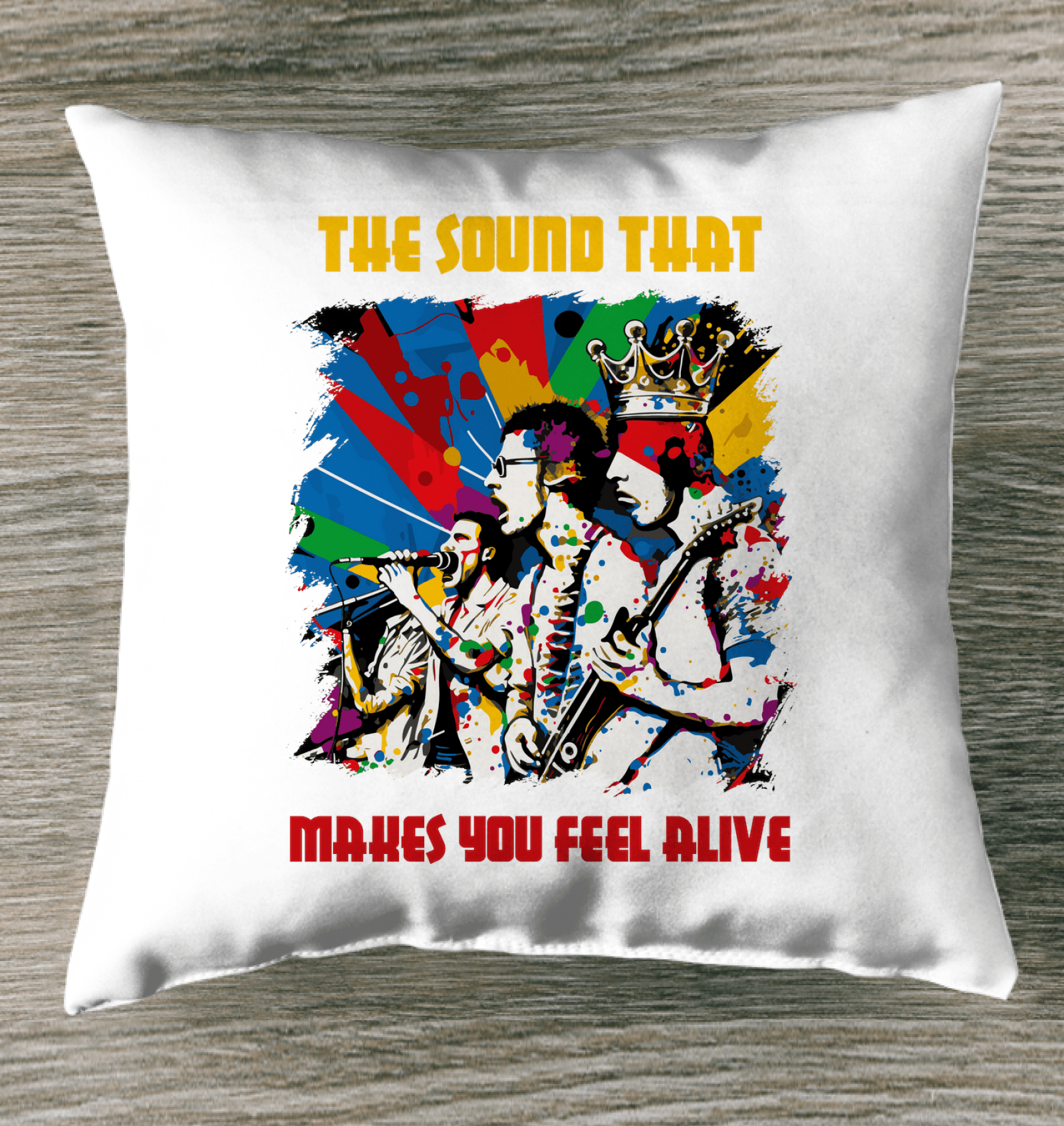 Makes You Feel Alive Outdoor Pillow - Beyond T-shirts