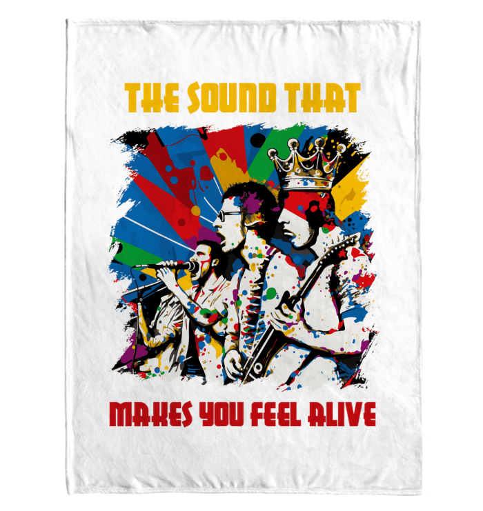 Makes You Feel Alive Sherpa Blanket - Beyond T-shirts