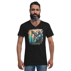 Making Magic With Those Strings Unisex Short Sleeve V-Neck T-Shirt - Beyond T-shirts