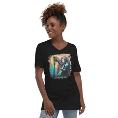 Making Magic With Those Strings Unisex Short Sleeve V-Neck T-Shirt - Beyond T-shirts