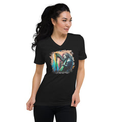 Making Magic With Those Strings Unisex Short Sleeve V-Neck T-Shirt - Beyond T-shirts