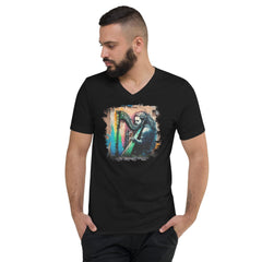 Making Magic With Those Strings Unisex Short Sleeve V-Neck T-Shirt - Beyond T-shirts