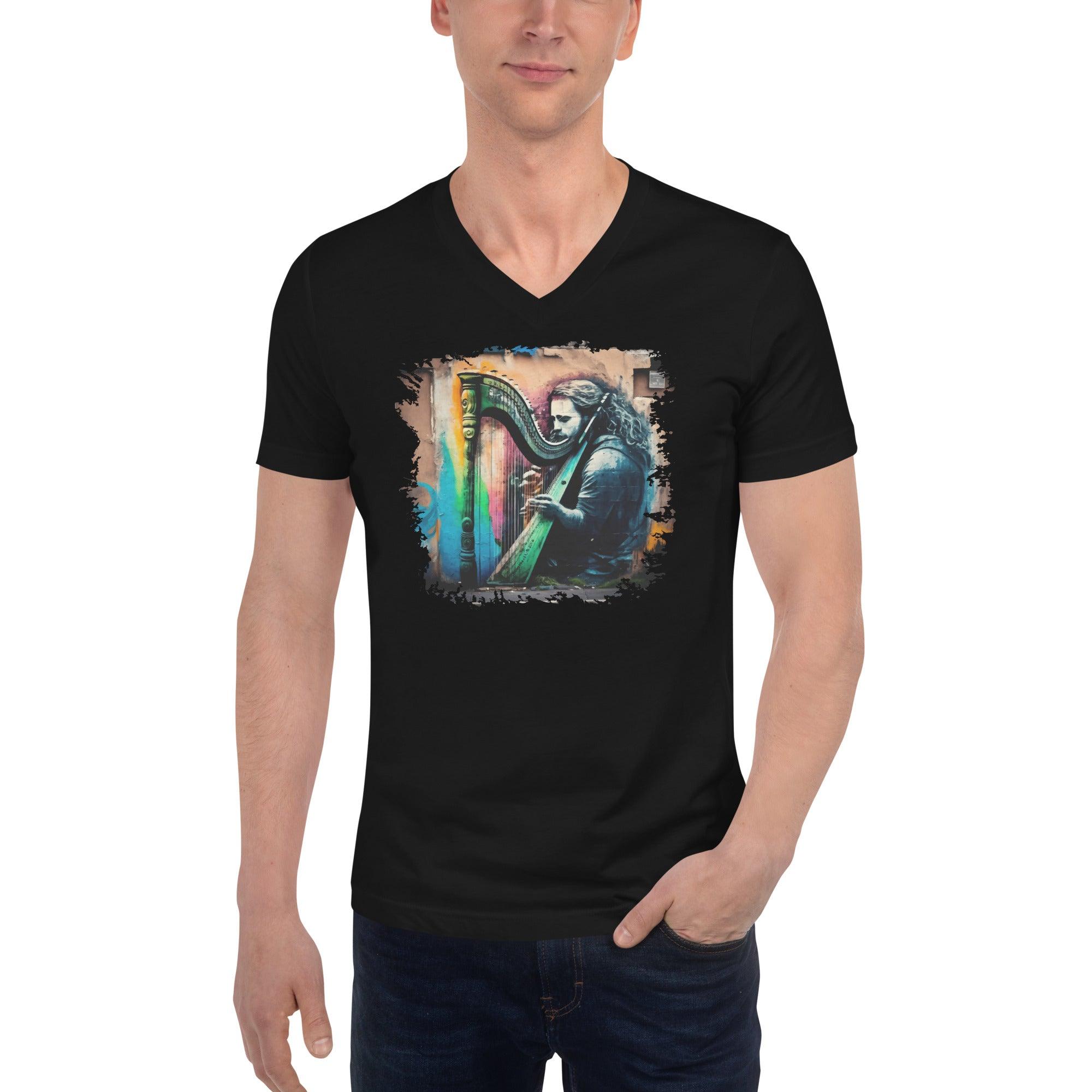 Making Magic With Those Strings Unisex Short Sleeve V-Neck T-Shirt - Beyond T-shirts