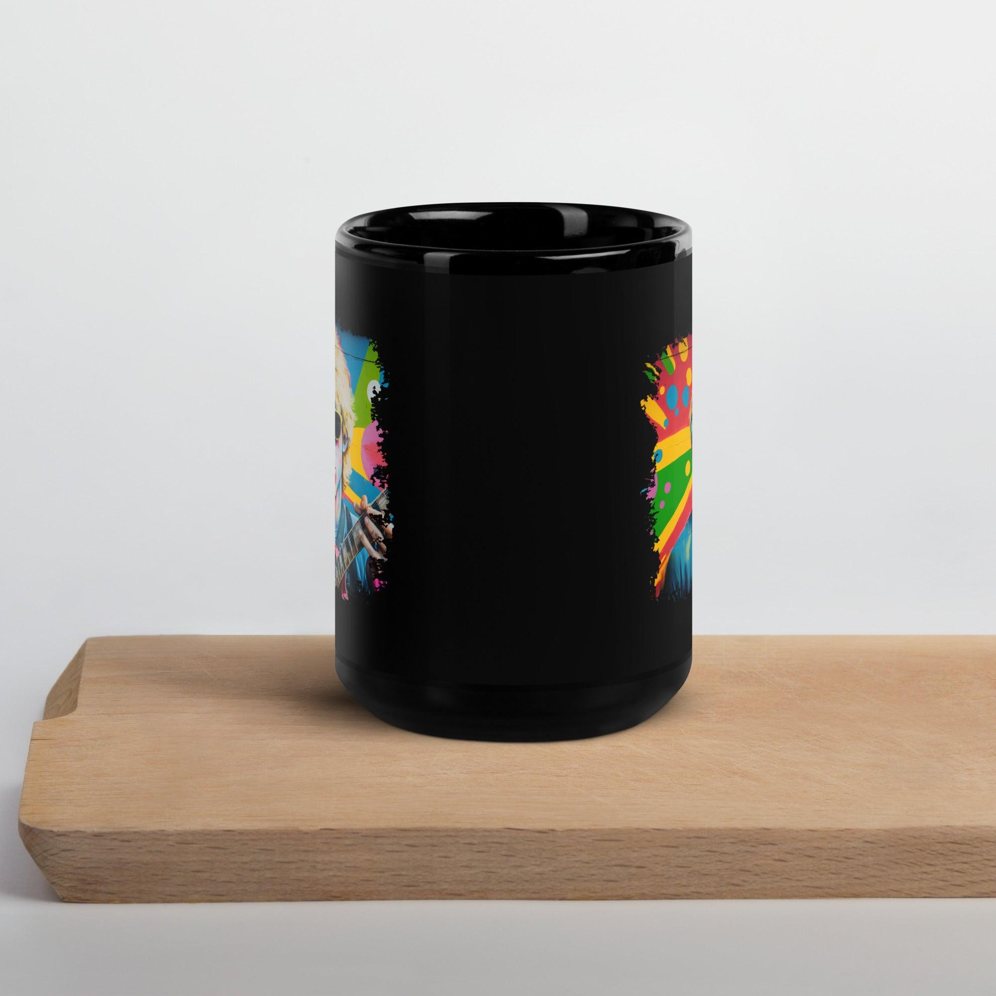 Making Musical Waves Black Glossy Mug - Beyond T-shirts