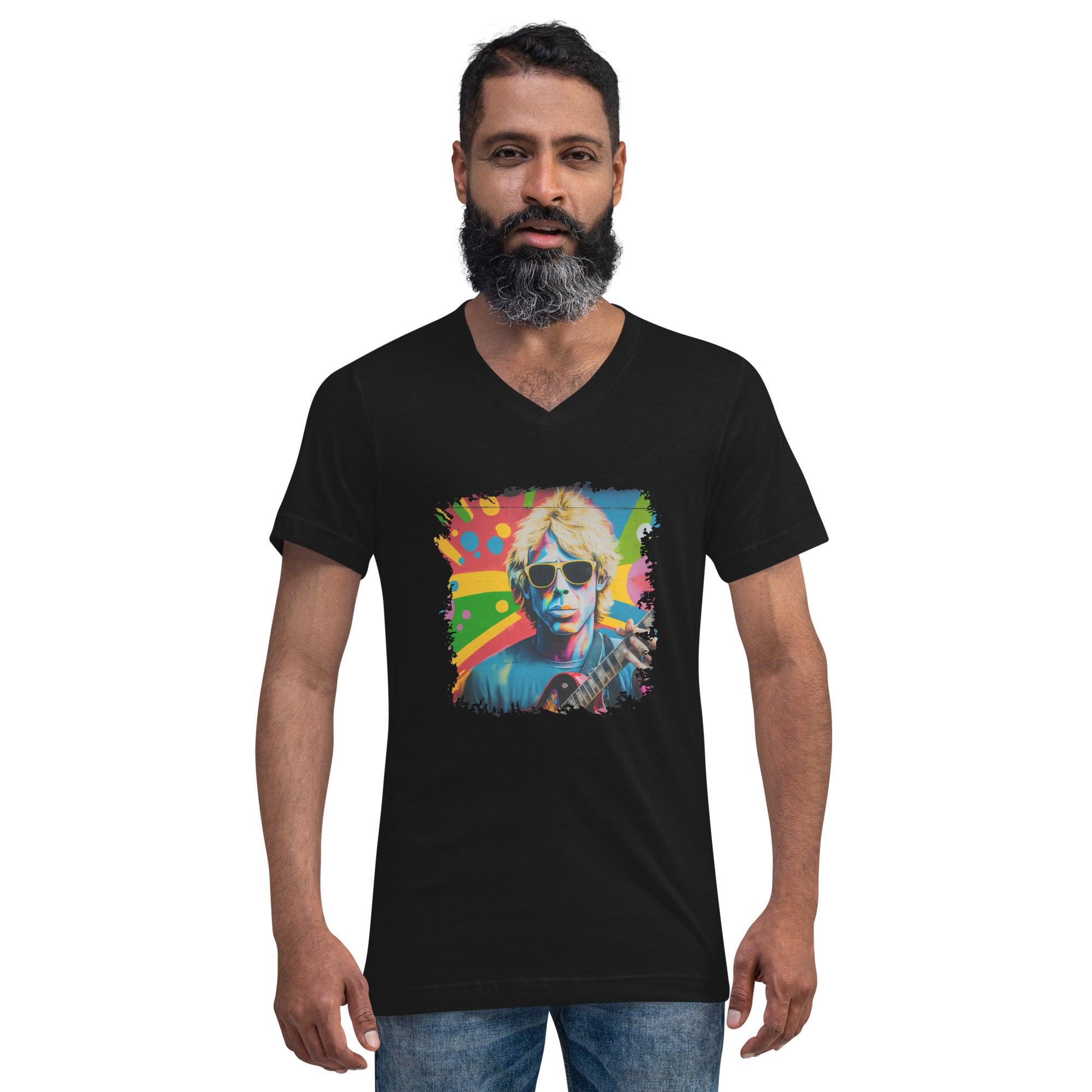 Making Musical Waves Unisex Short Sleeve V-Neck T-Shirt - Beyond T-shirts