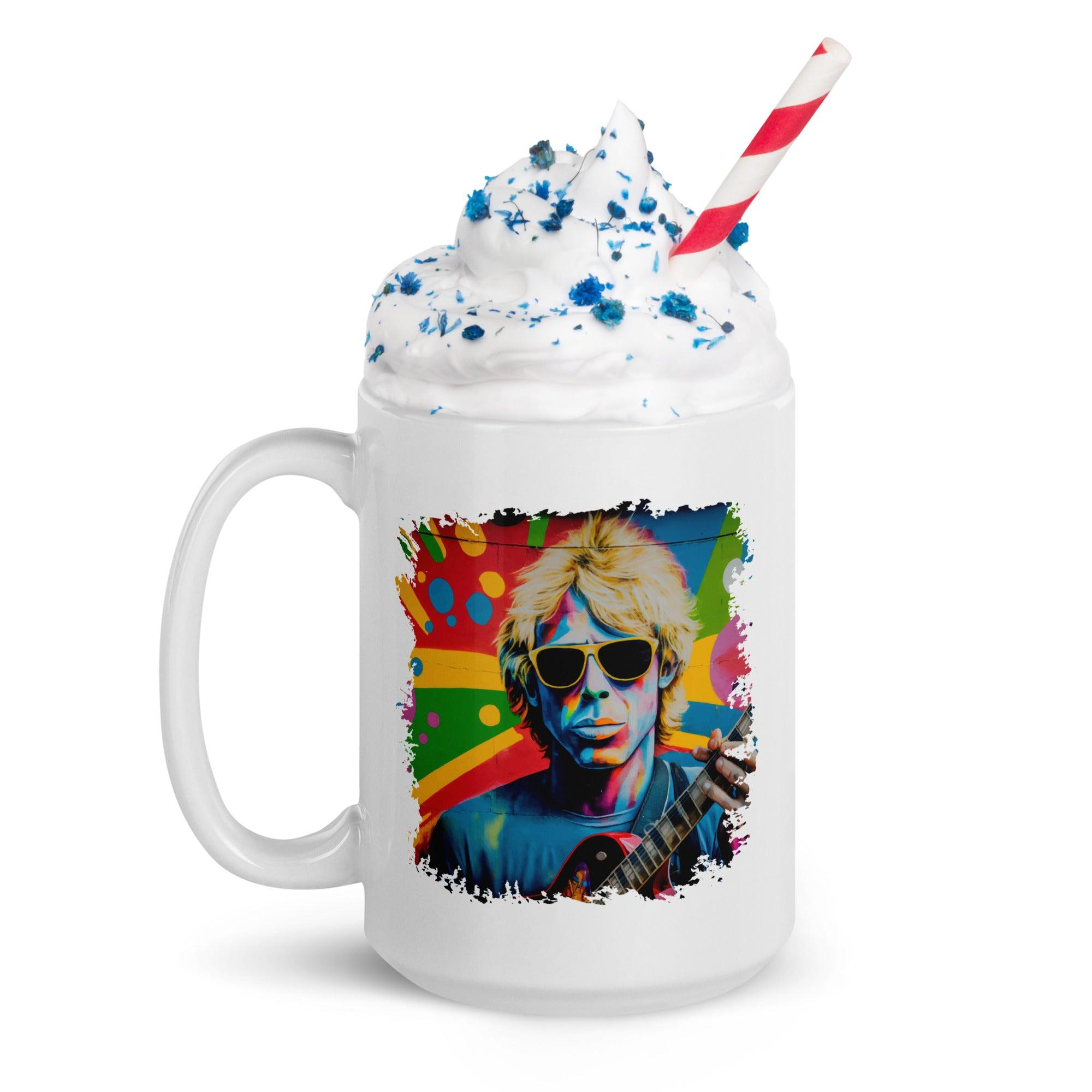 Making Musical Waves White Glossy Mug - Beyond T-shirts