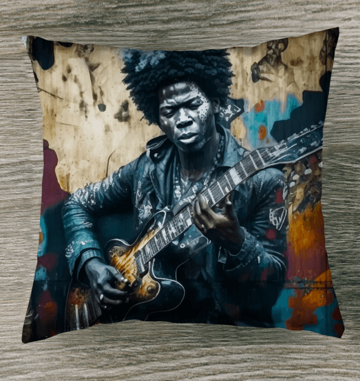 Master Of The Six String Indoor Pillow - Beyond T-shirts