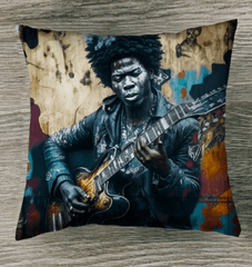 Master Of The Six String Indoor Pillow - Beyond T-shirts