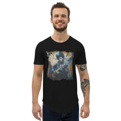 Master Of The Six-String Men's Curved Hem T-Shirt - Beyond T-shirts