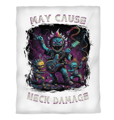 May Cause Neck Damage Duvet Cover - Beyond T-shirts