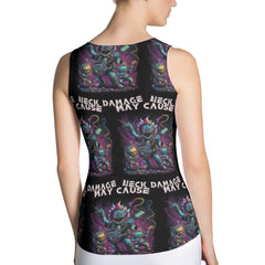 May Cause Neck damage Sublimation Cut & Sew Tank Top - Beyond T-shirts