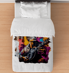 Melodies At His Fingertips Duvet Cover - Beyond T-shirts